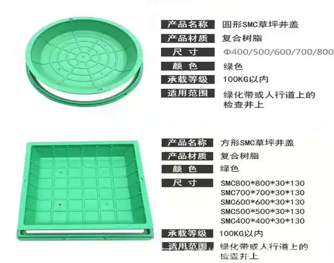 荥经树脂复合种植井盖展示